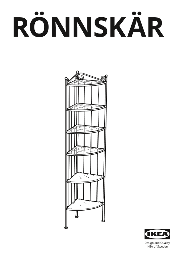 IKEA宜家 RÖNNSKÄR 隆思卡(货号901.925.80)安装指南组装说明书