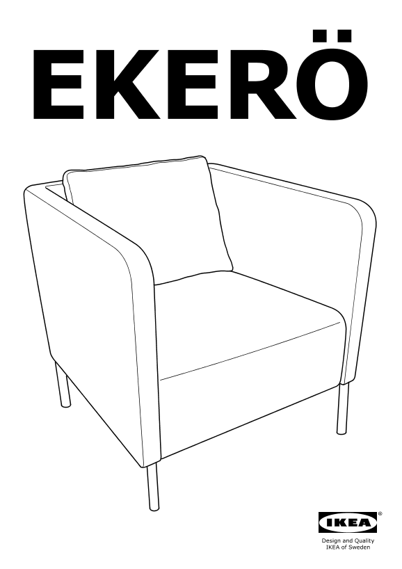 IKEA宜家 EKERÖ 伊克尔(货号802.628.75)安装指南组装说明书