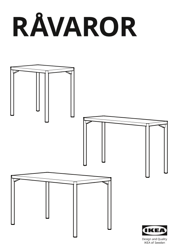 IKEA宜家 RÅVAROR 罗瓦露(货号804.545.20)安装指南组装说明书