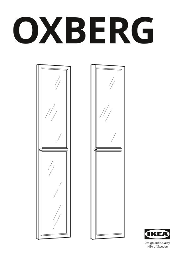 IKEA宜家 OXBERG 奥克伯(货号504.042.92)安装指南组装说明书