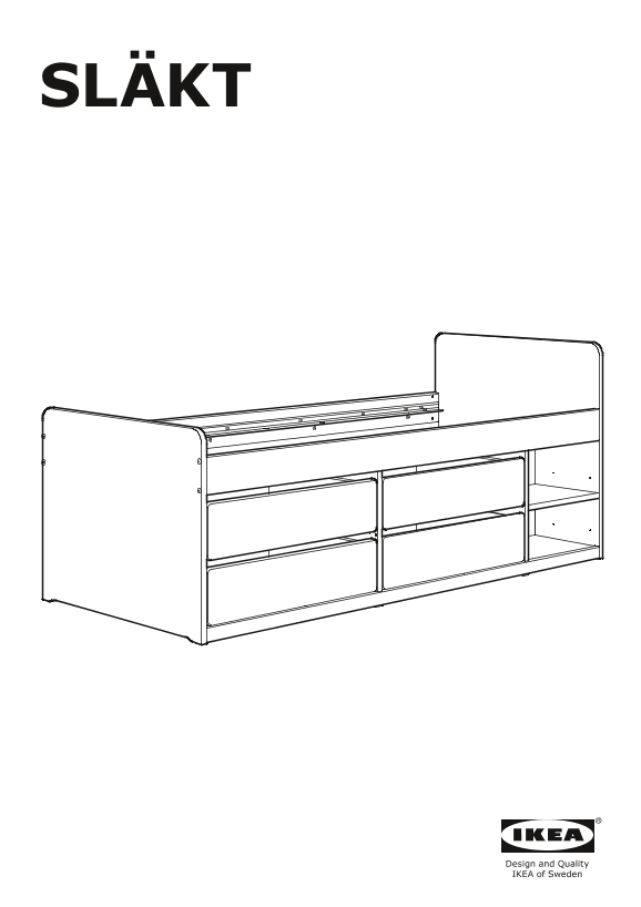 IKEA宜家 SLÄKT 斯莱克(货号703.629.79)安装指南组装说明书