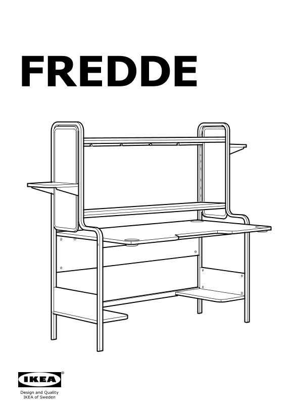 IKEA宜家 FREDDE 弗雷德(货号303.619.53)安装指南组装说明书