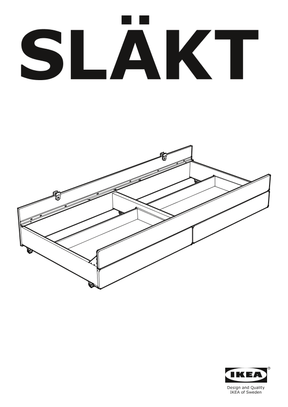 IKEA宜家 SLÄKT 斯莱克(货号803.627.52)安装指南组装说明书