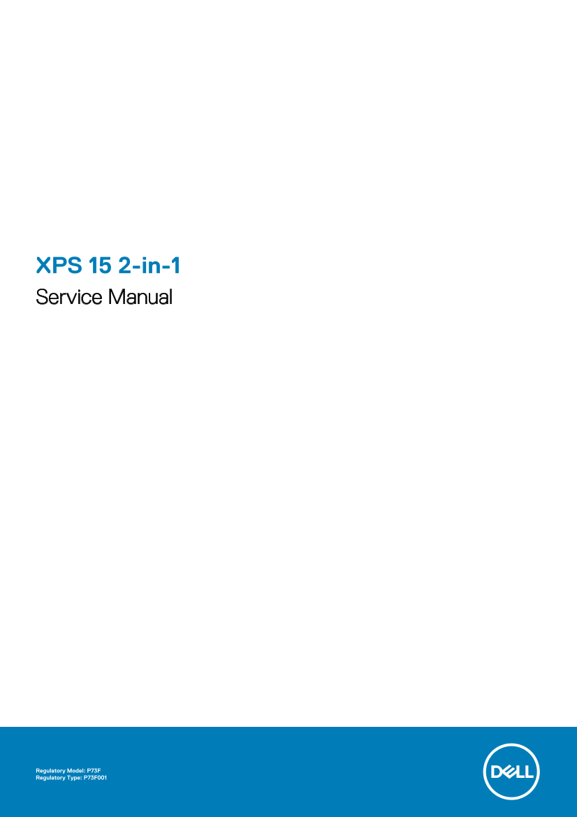 Dell戴尔XPS 15 2-in-1 Service Manual 说明书 用户手册