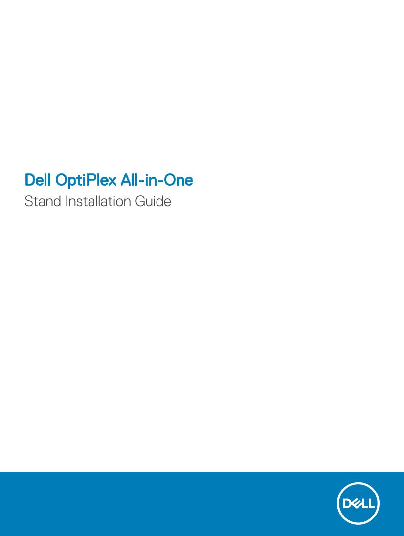 Dell戴尔Dell OptiPlex All-in-One Stand Installation Guide 说明书 用户手册